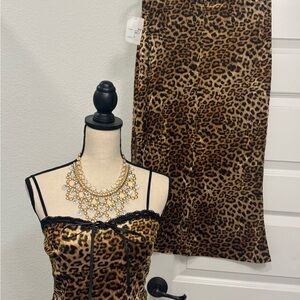 Forever 21 Brown Leopard Print Dress